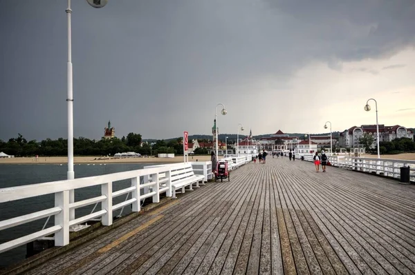 Pier Sopot Molo Sopocie Gdynia Poland — Stock Photo, Image