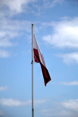 Polonya gökyüzünde bayrak sallıyor