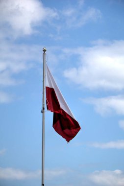 Polonya gökyüzünde bayrak sallıyor