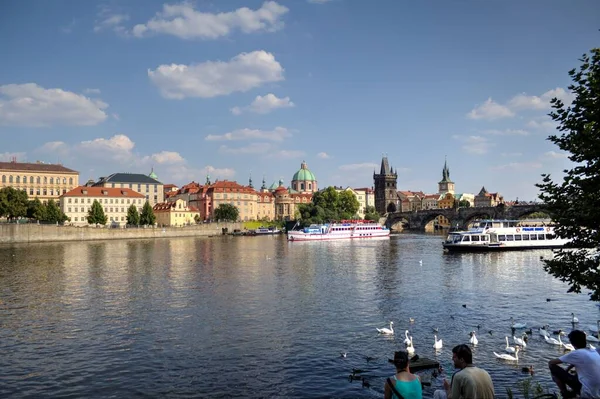 Karlsbrücke Prag Tschechien — Stockfoto