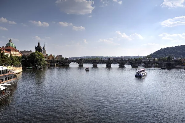 Charles Bridge Πράγα Τσεχία — Φωτογραφία Αρχείου