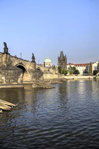 Charles Bridge Praga República Checa — Fotografia de Stock