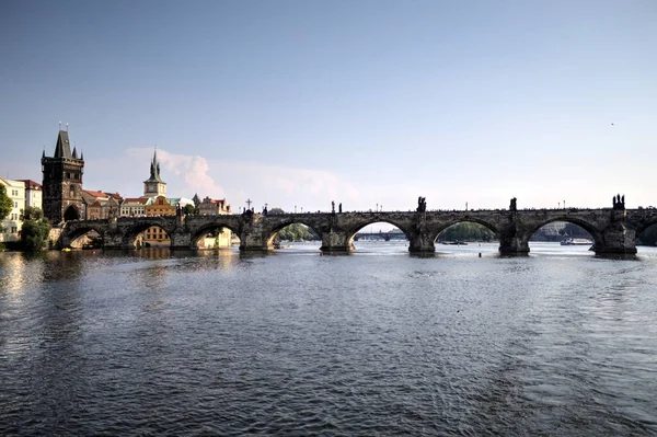 Charles Bridge Πράγα Τσεχία — Φωτογραφία Αρχείου