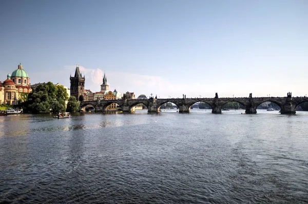 Charles Bridge Praga República Checa — Fotografia de Stock