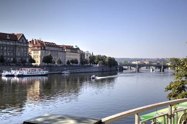 Městská Řeka Praha Česká Republika — Stock fotografie