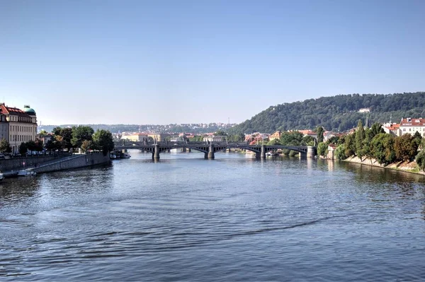 布拉格城市景观河 捷克共和国 — 图库照片