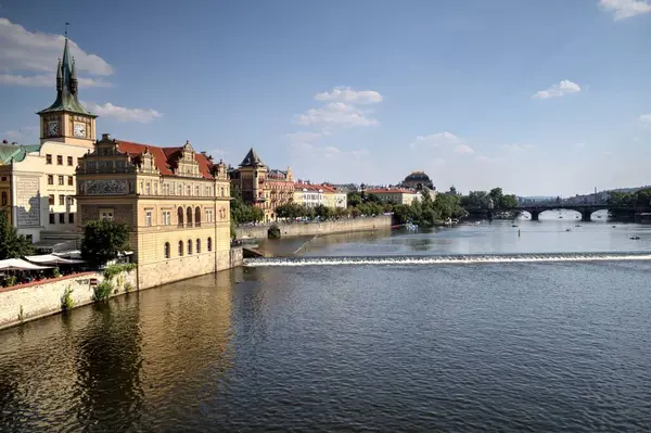 Praga Cidade Rio República Checa — Fotografia de Stock