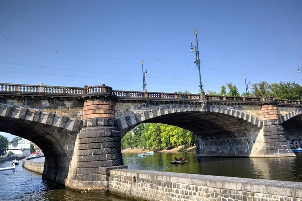 Rzeka Praga Czechy — Zdjęcie stockowe