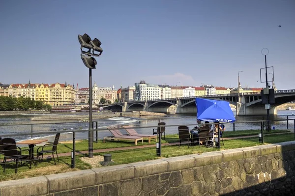 Městská Řeka Praha Česká Republika — Stock fotografie