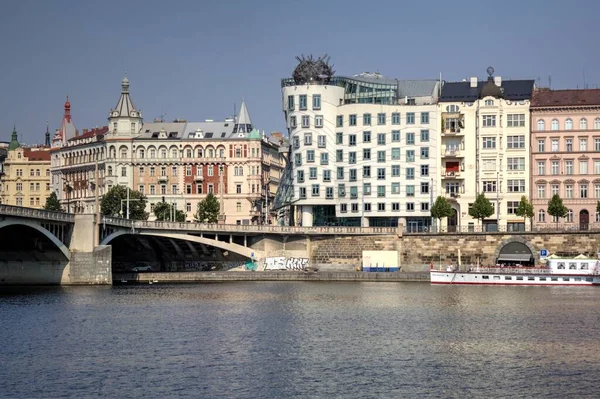 Prag Stadtbild Fluss Tschechische Republik — Stockfoto