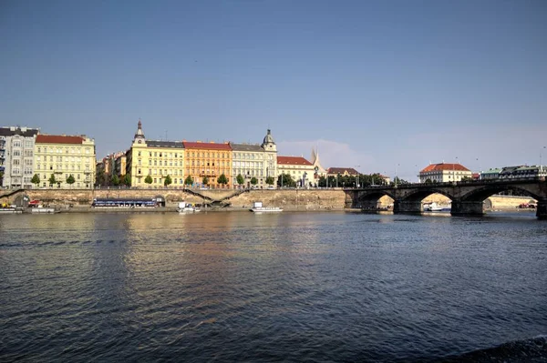 Praga Fiume Paesaggio Urbano Repubblica Ceca — Foto Stock