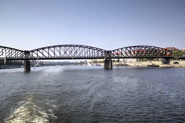 Praag Stadsgezicht Rivier Tsjechië — Stockfoto