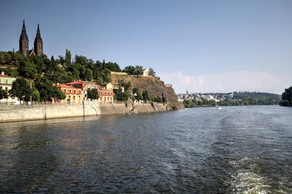 Floden Prag Tjeckien — Stockfoto