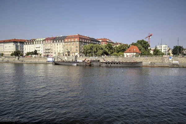 Praag Stadsgezicht Rivier Tsjechië — Stockfoto