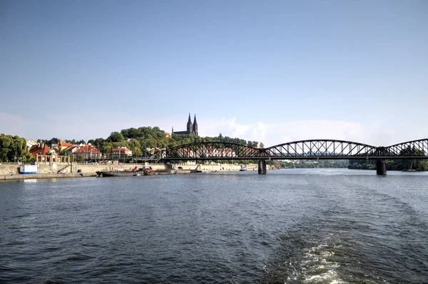 Městská Řeka Praha Česká Republika — Stock fotografie