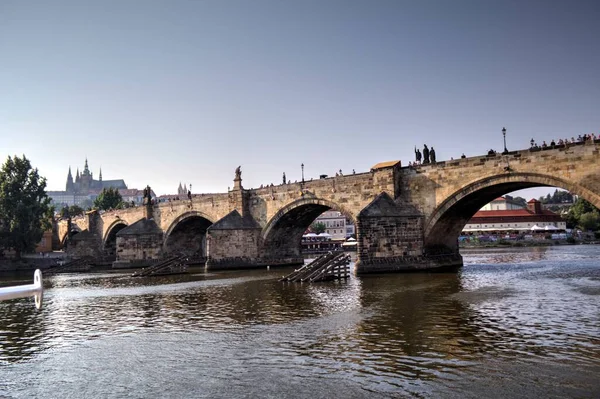 Městská Řeka Praha Česká Republika — Stock fotografie