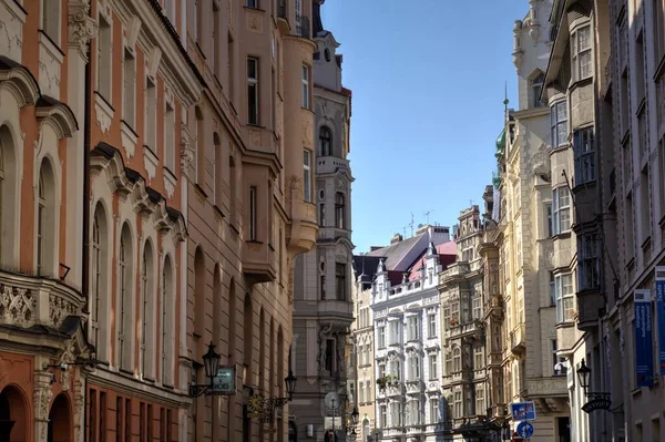 Alte Straße Prag Retro Vintage Antik — Stockfoto