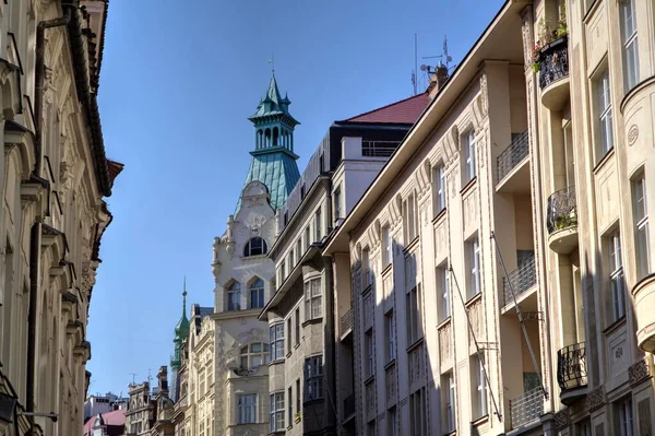 Rua Velha Praga Antiguidade Retro Vintage — Fotografia de Stock