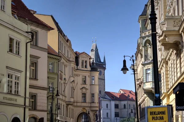 Stará Ulice Praze Retro Starožitnost — Stock fotografie