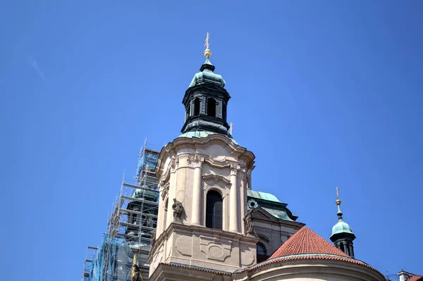 Oude Straat Praag Retro Vintage Antiek — Stockfoto