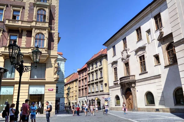 Rua Velha Praga Antiguidade Retro Vintage — Fotografia de Stock