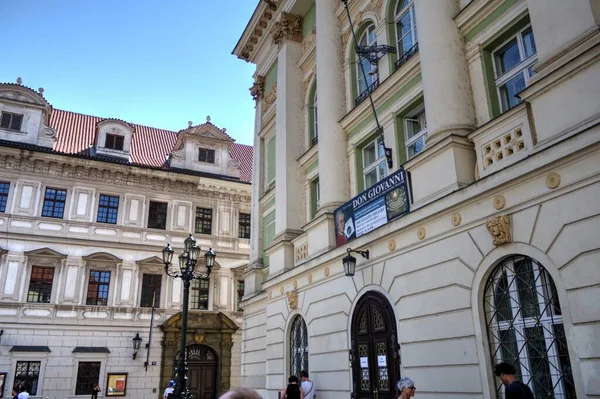 Rua Velha Praga Antiguidade Retro Vintage — Fotografia de Stock