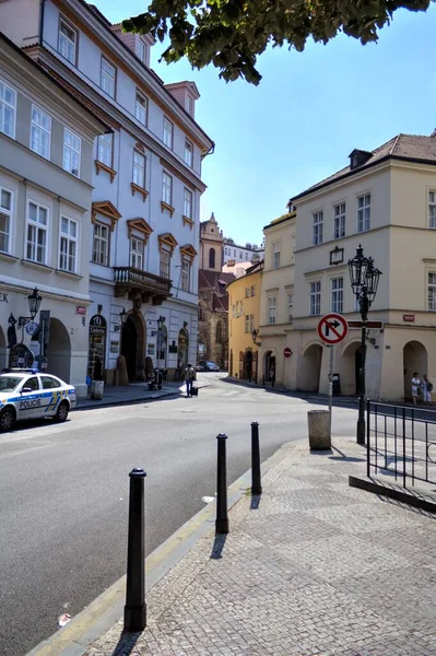 Rua Velha Praga Antiguidade Retro Vintage — Fotografia de Stock