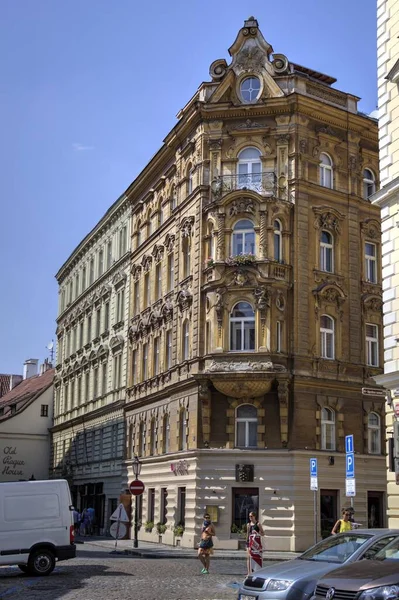 Alte Straße Prag Retro Vintage Antik — Stockfoto