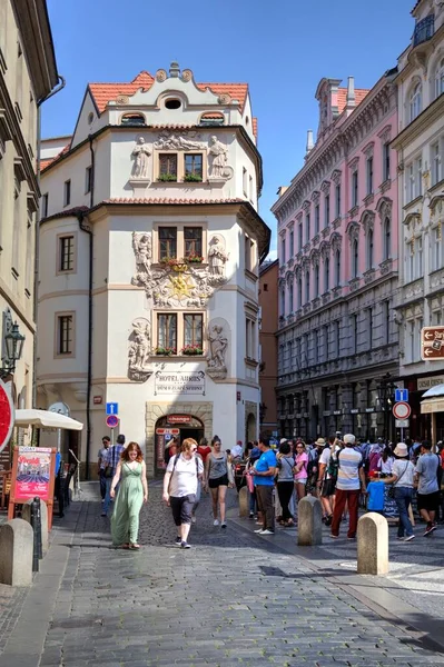 Rua Velha Praga Antiguidade Retro Vintage — Fotografia de Stock