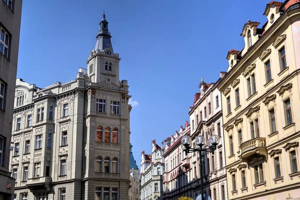 Rua Velha Praga Antiguidade Retro Vintage — Fotografia de Stock