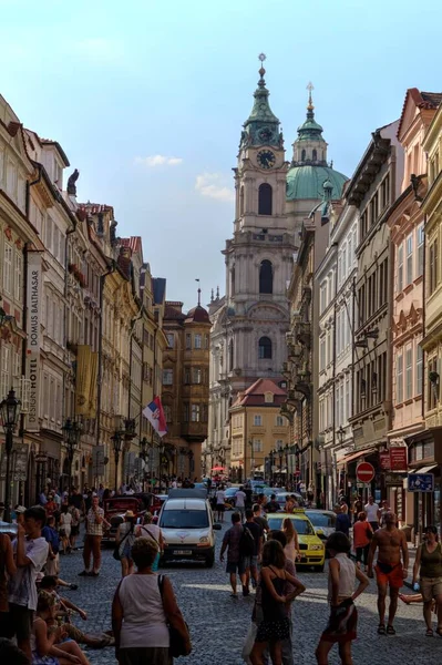 Rua Velha Praga Antiguidade Retro Vintage — Fotografia de Stock