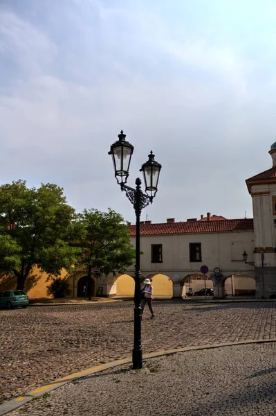 Rua Velha Praga Antiguidade Retro Vintage — Fotografia de Stock