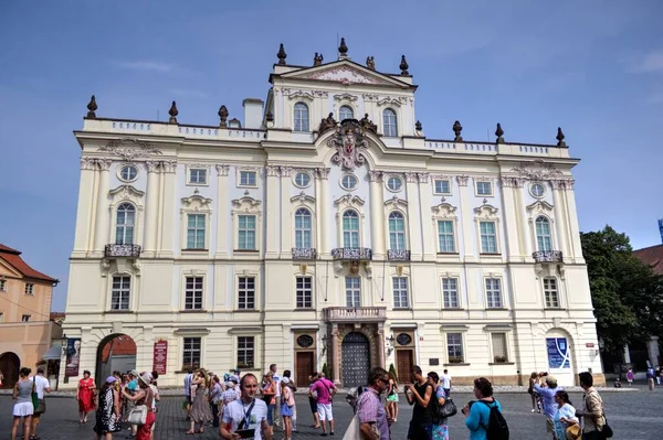 Prag Eski Bir Sokak Antika — Stok fotoğraf