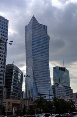 Varşova 'daki modern mimari ofis binaları