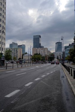 Varşova 'daki modern mimari ofis binaları