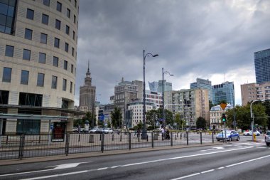 Varşova 'daki modern mimari ofis binaları