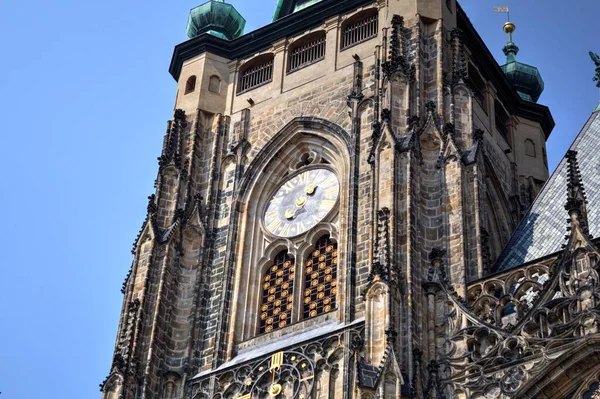 Veits Kathedrale Prag Antik Retro Look — Stockfoto