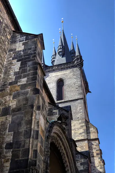 Věž Radnice Staroměstském Náměstí Praze Česká Republika Evropa — Stock fotografie