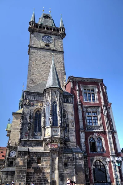 Torre Câmara Municipal Praça Cidade Velha Praga República Checa Europa — Fotografia de Stock