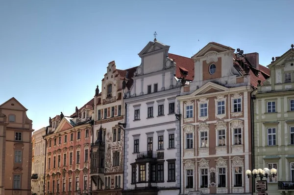 Der Turm Des Rathauses Auf Dem Altstädter Ring Prag Tschechien — Stockfoto