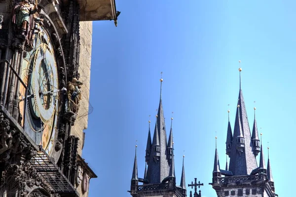 Tour Hôtel Ville Sur Place Vieille Ville Prague République Tchèque — Photo