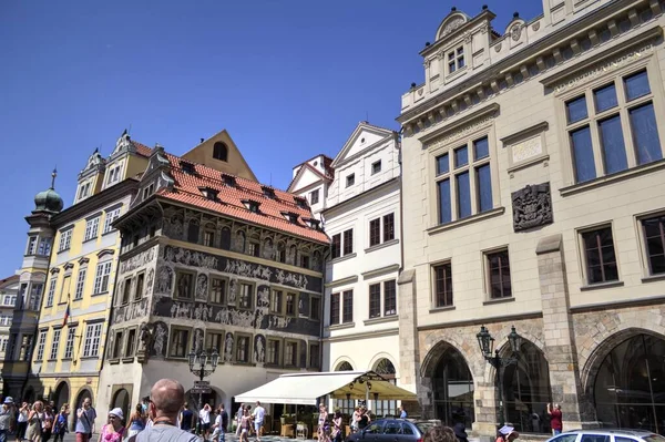 チェコ共和国プラハ旧市街広場の市庁舎の塔 — ストック写真