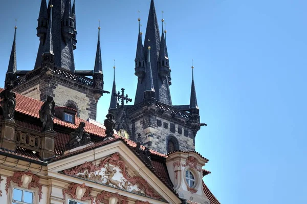 Tour Hôtel Ville Sur Place Vieille Ville Prague République Tchèque — Photo