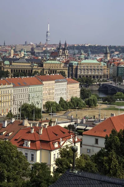 Вид Старый Город Чехия — стоковое фото