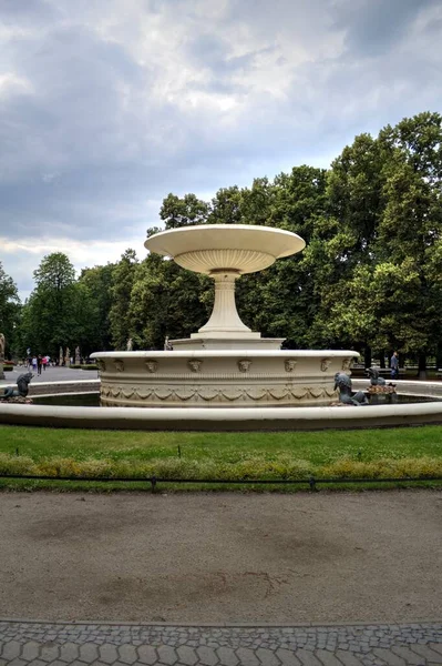 Monumento Frederic Chopin Varsavia Parco Lazienki Polonia — Foto Stock