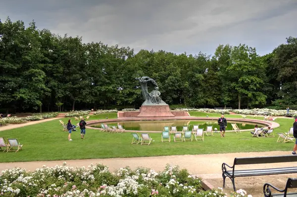 Monument Frédéric Chopin Varsovie Parc Lazienki Pologne — Photo