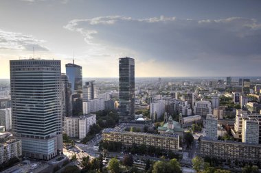 Warszawa gökdelenleri hava manzarası, Polonya