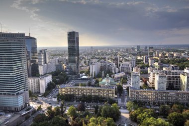 Warszawa gökdelenleri hava manzarası, Polonya