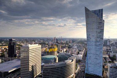 Warszawa gökdelenleri hava manzarası, Polonya