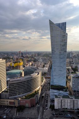 Warszawa gökdelenleri hava manzarası, Polonya